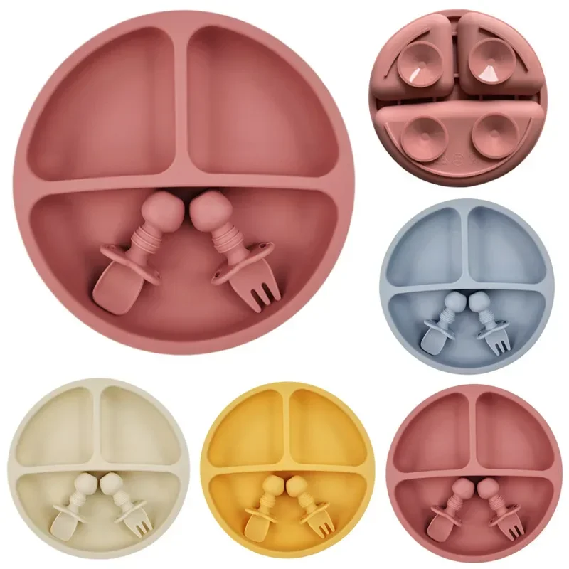 Baby Food Menu - 3 szt. Silikonowy zestaw do karmienia