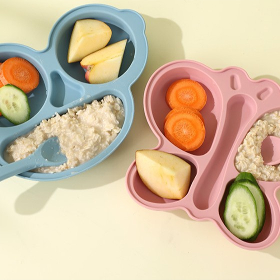 2 szt. Silikonowy talerzyk dla – Baby Food Menu recenzja i cena