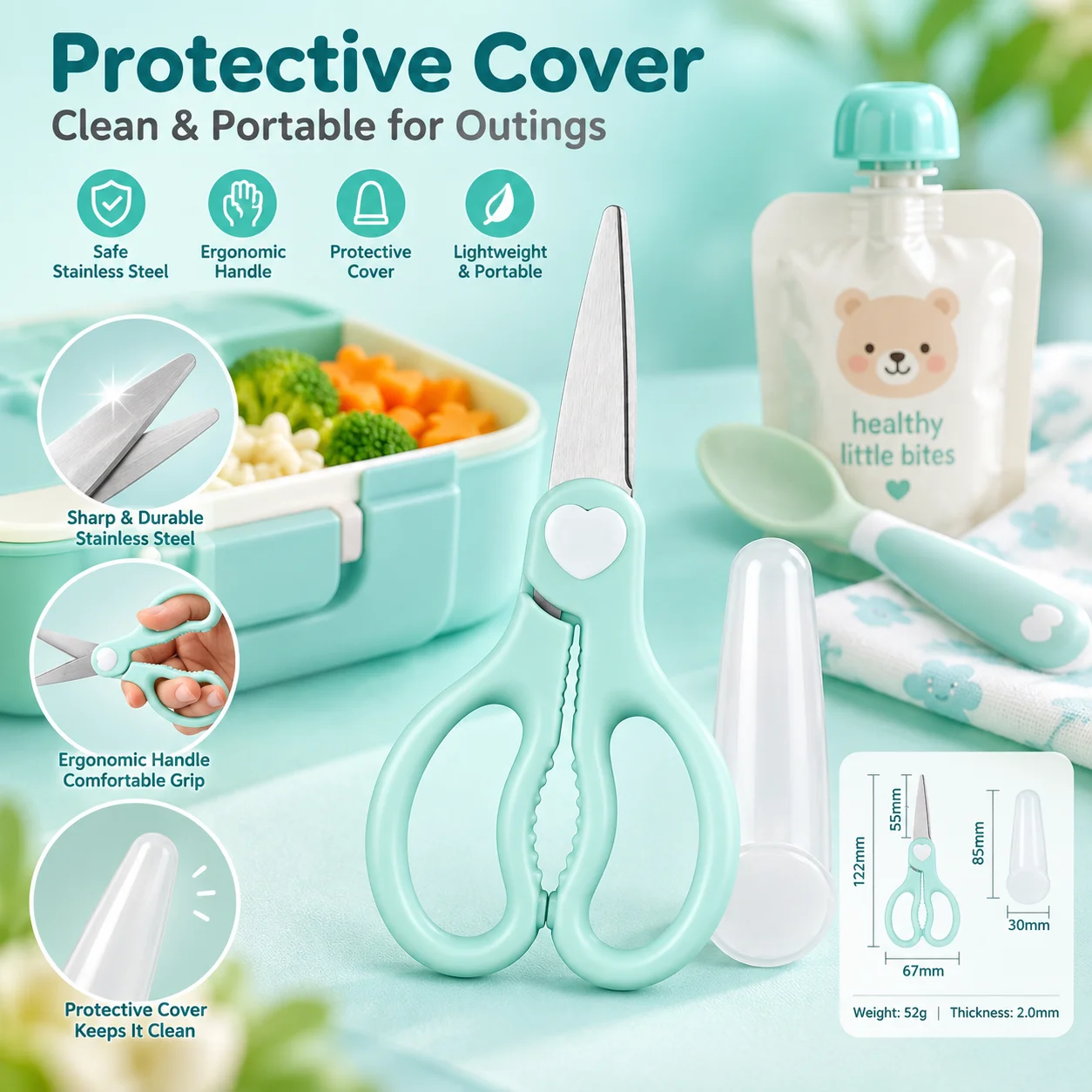 Przenośne nożyczki do przygoto – Baby Food Scissors recenzja i cena