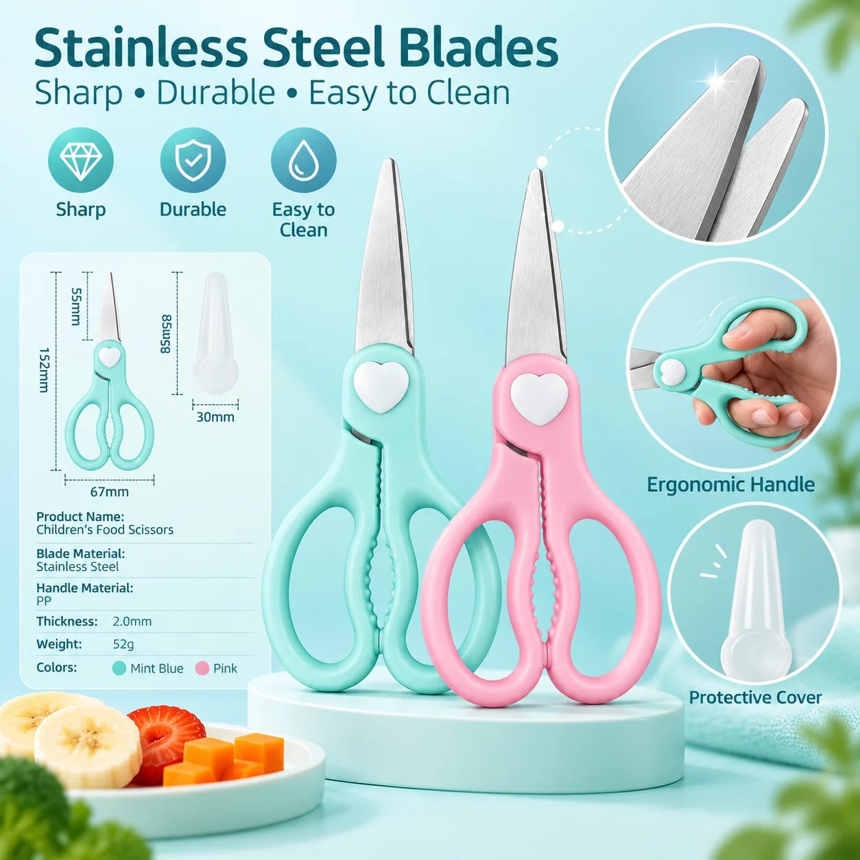 Przenośne nożyczki do przygoto – Baby Food Scissors recenzja i cena