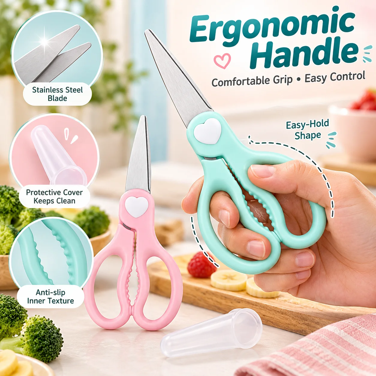 Przenośne nożyczki do przygoto – Baby Food Scissors recenzja i cena