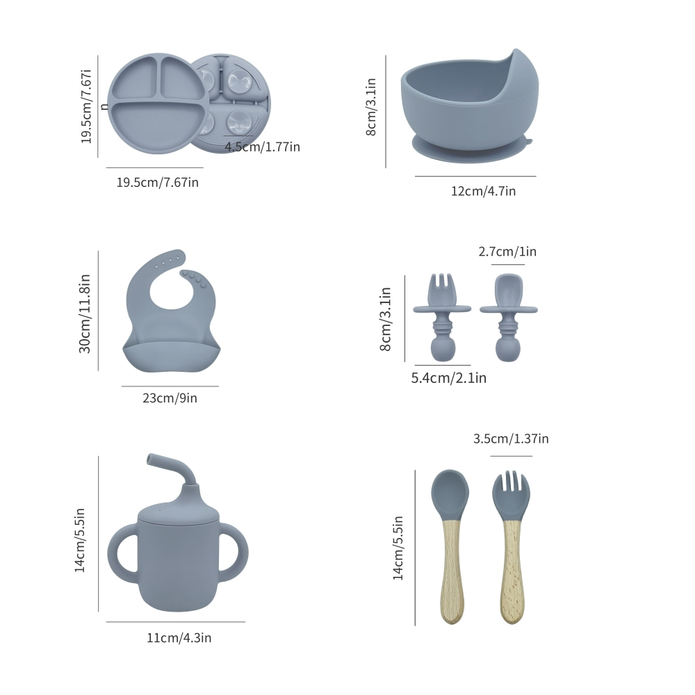 5-częściowy silikonowy zestaw  – Baby Food Menu recenzja i cena